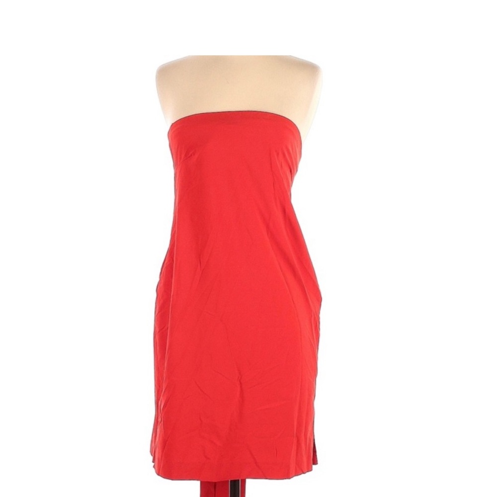 Athleta Anywhere bold red Women's strapless dress